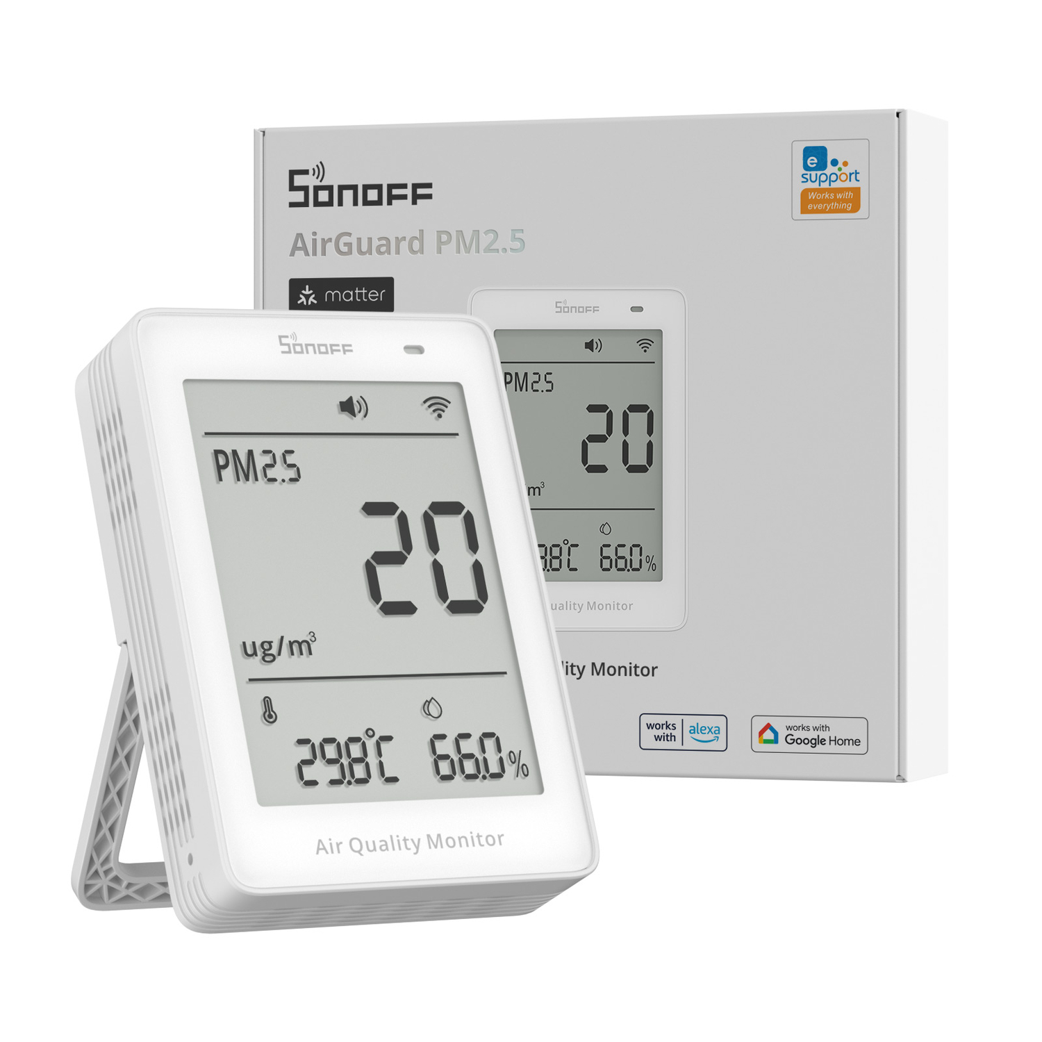 SONOFF AirGuard PM2.5 PM10 Luftqualitätsmonitor (Matter over WiFi)