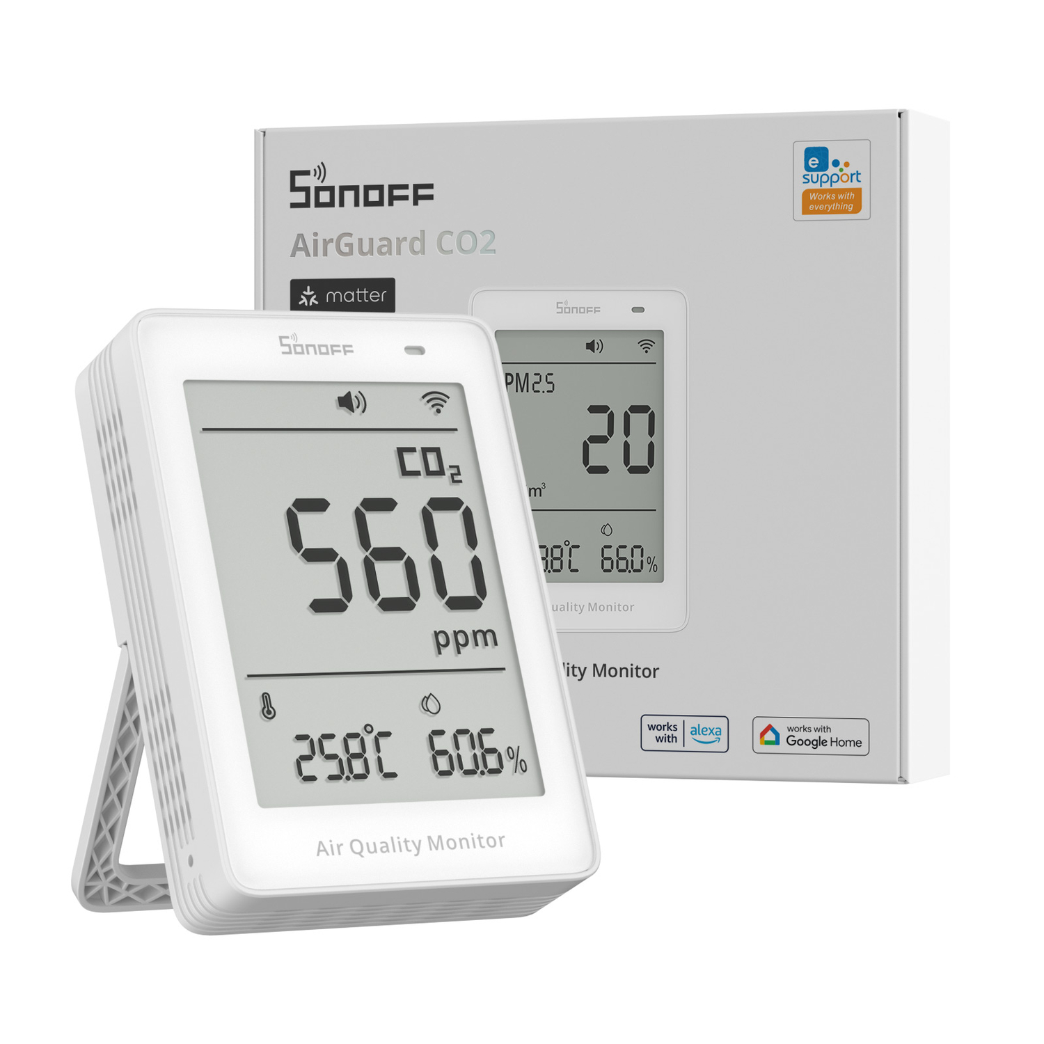 SONOFF AirGuard CO2-Luftqualitätsmonitor (Matter over WiFi)