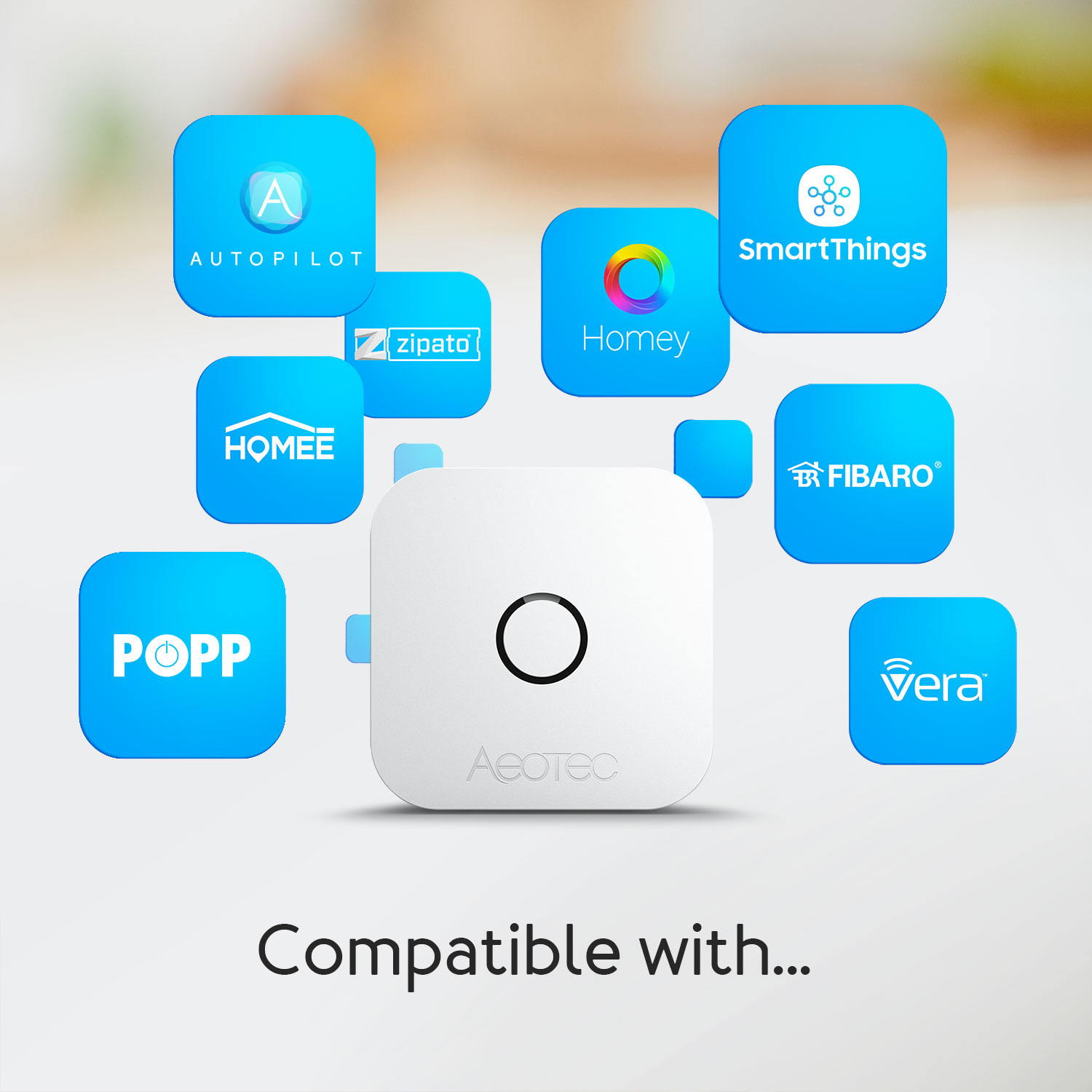 Aeotec aërQ Temperature & Humidity Sensor Temperatur-Feuchtigkeit-Sensor Z-Wave Plus V2 ZWA039