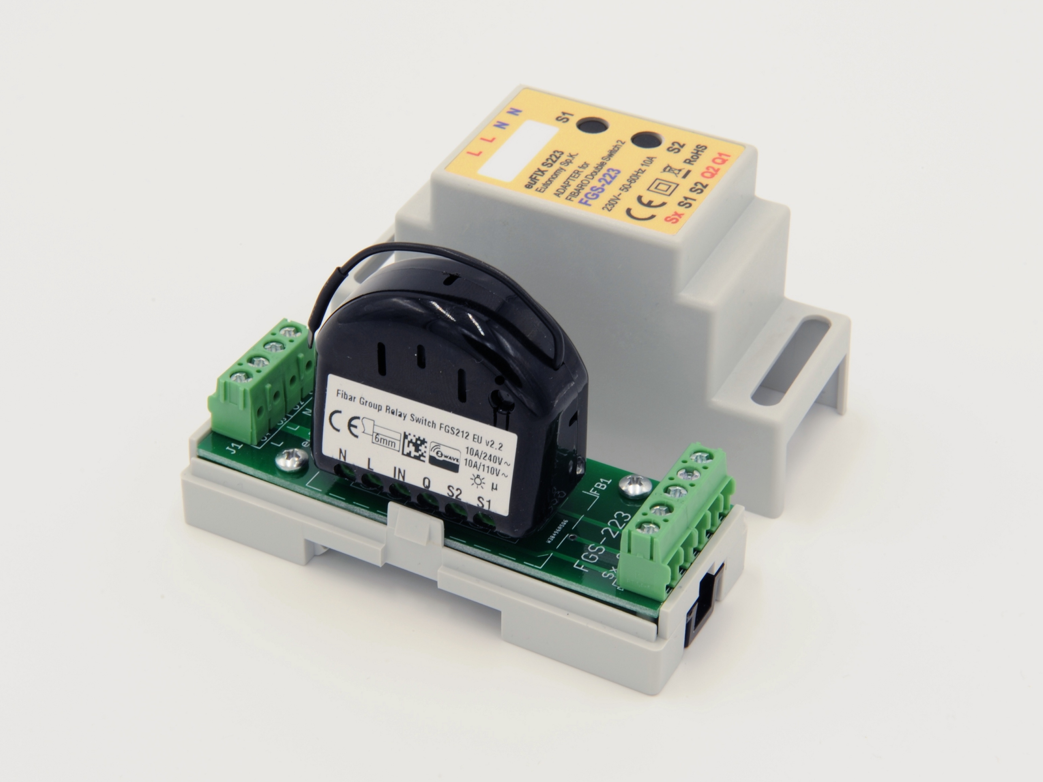 Eutonomy - euFix S223 DIN Adapter (mit Button)