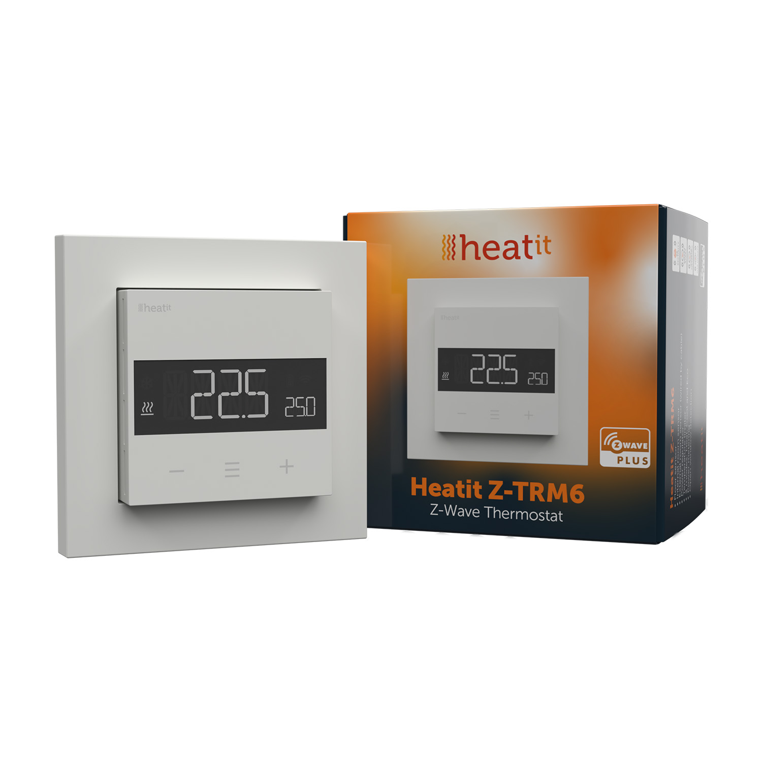 HeatIt Z-TRM6 Thermostat  Z-Wave 800 Serie (Weiß RAL 9003)