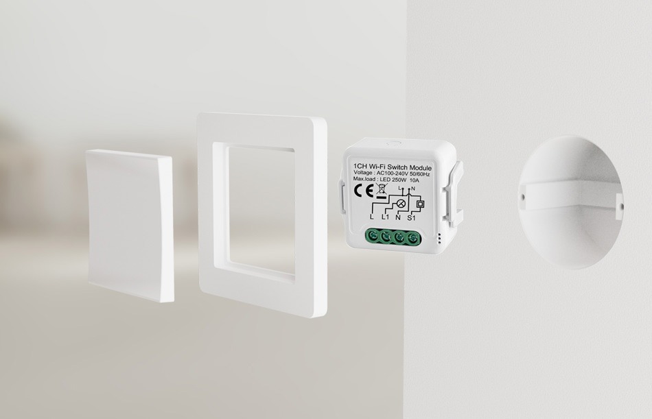 Netplus 1-channel Relay Switch 10A Zigbee Relais Schalter 1-Kanal