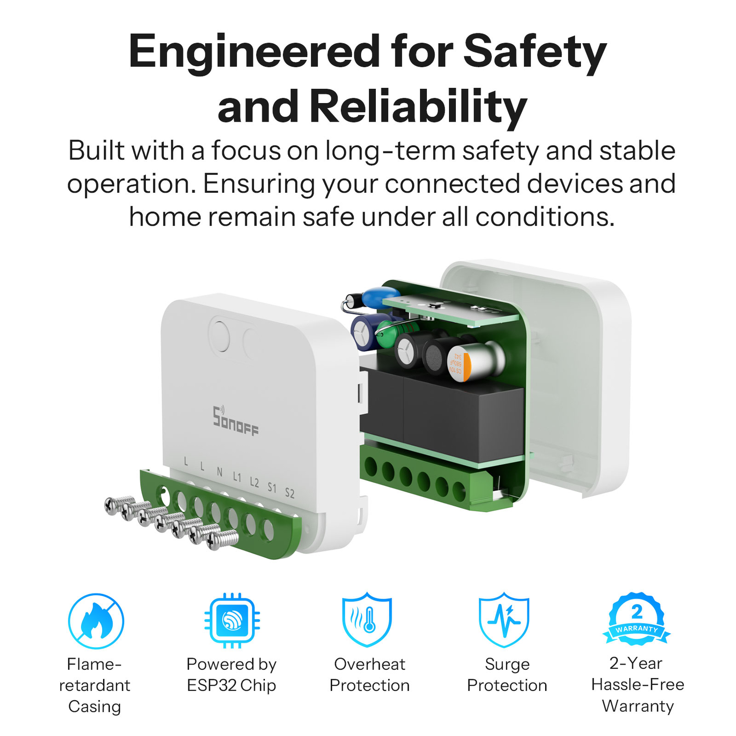 SONOFF MINI DUO 2-Fach Smart Switch (Matter over WiFi)