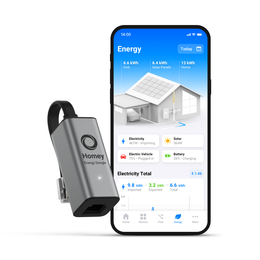 Homey Energy Dongle für P1 Stromzähler
