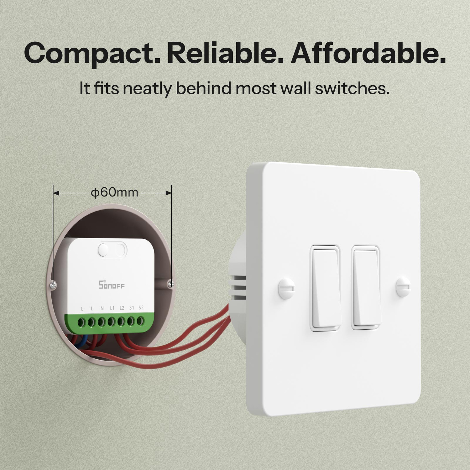 SONOFF MINI DUO 2-Fach Smart Switch (Matter over WiFi)