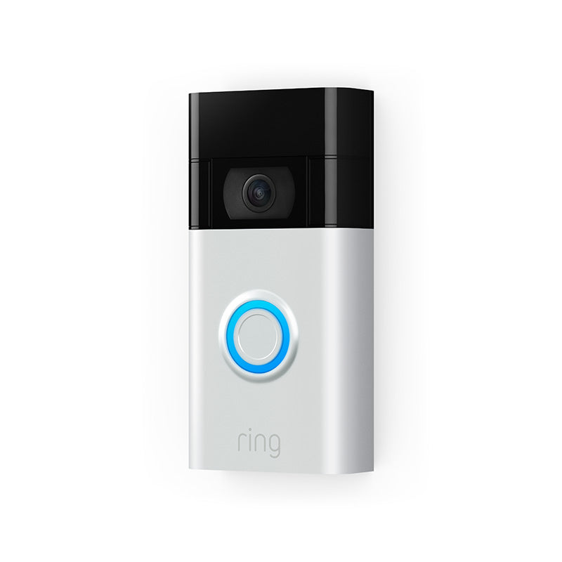 Ring Battery Video Doorbell 3rd Gen (Satin Nickel) & Ring Chime 2nd Gen