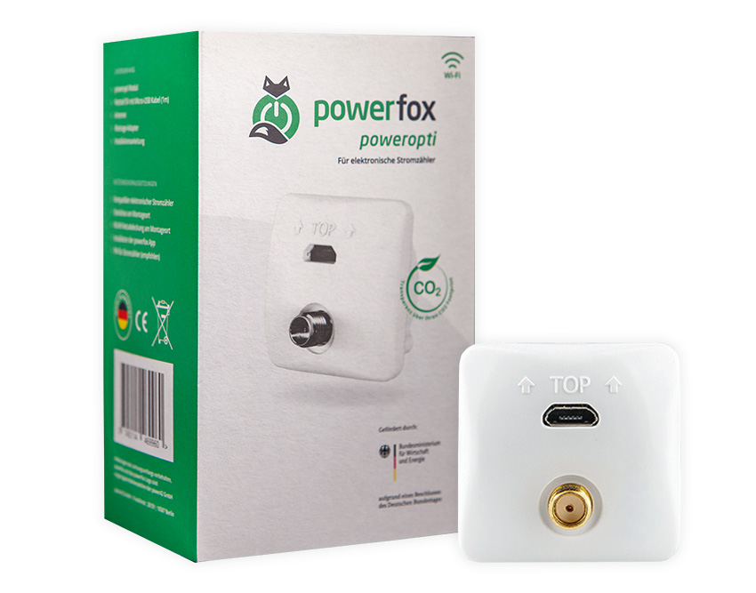 powerfox poweropti PA201901 Wi-Fi Stromzählerausleser  - MwSt.-befreit nach §12 Abs. 3 UStG