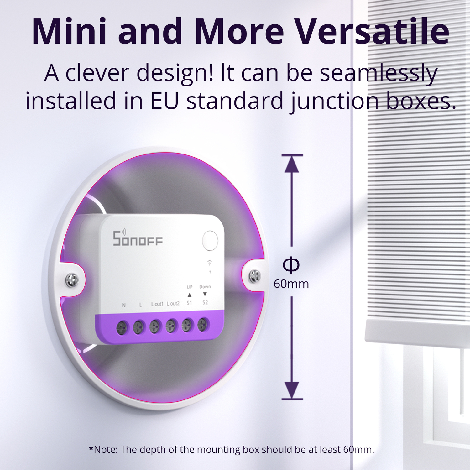 SONOFF Smarter Rollladenschalter (Matter over WiFi)