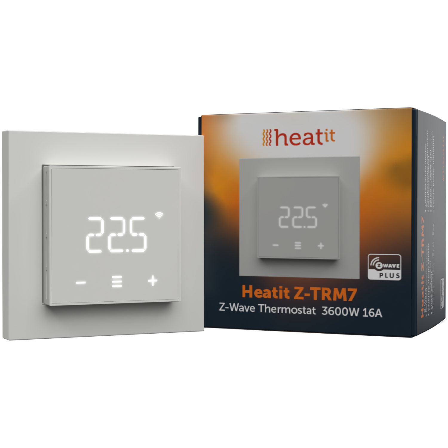 HeatIt Z-TRM7 Thermostat  Z-Wave 800 Serie (Weiß RAL 9003)