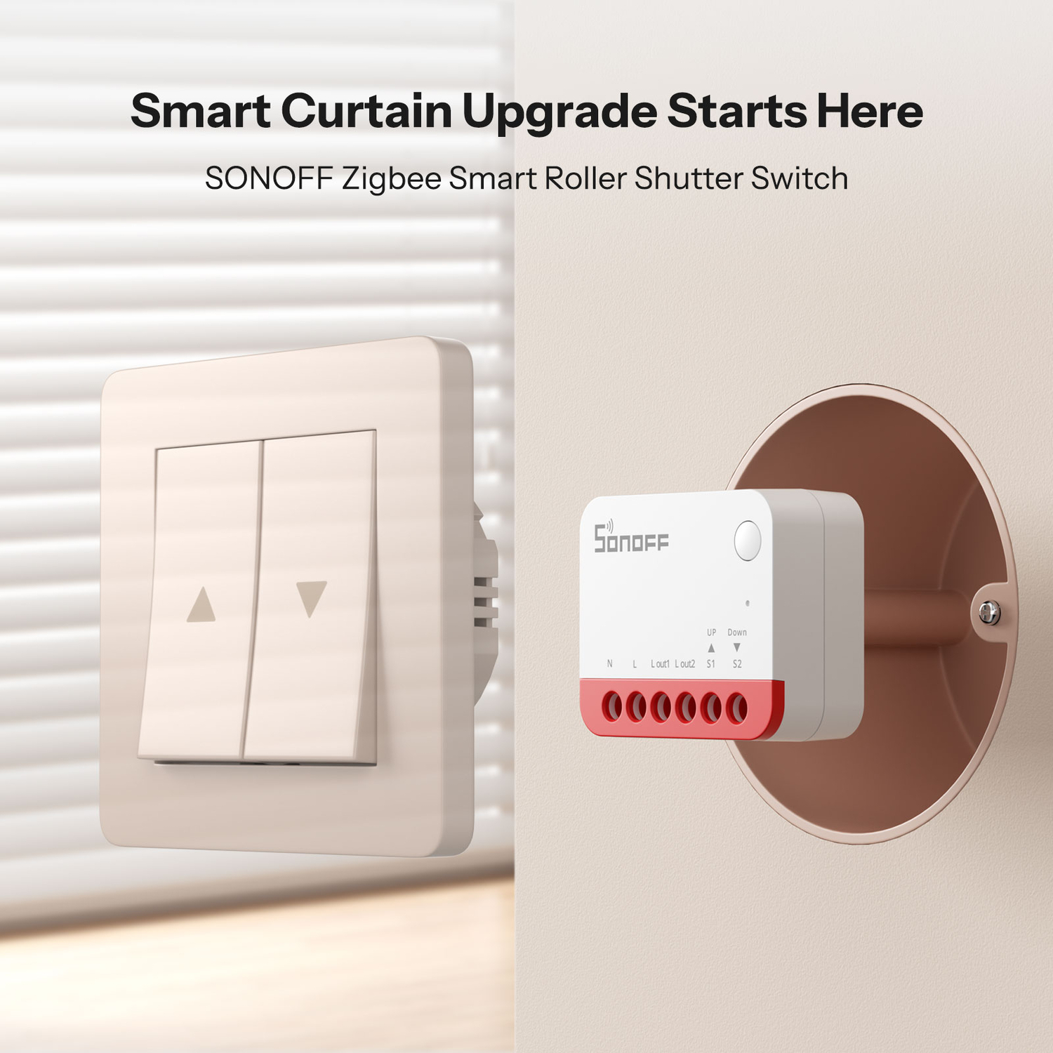 SONOFF Intelligenter Rollladen Schalter (Zigbee)