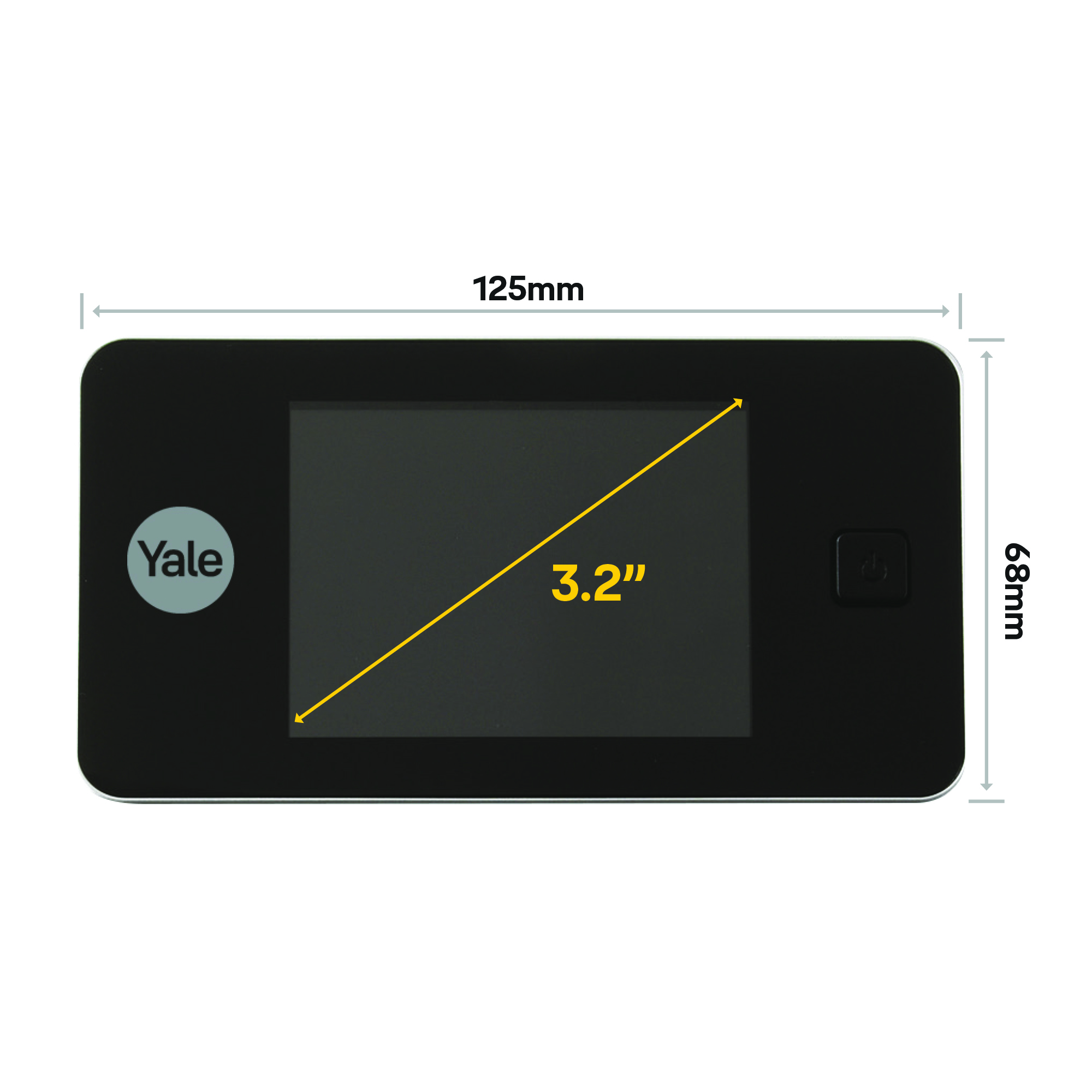 Yale Yale Digital Door Spy DDV 500, 3,2" Display (Weiß)