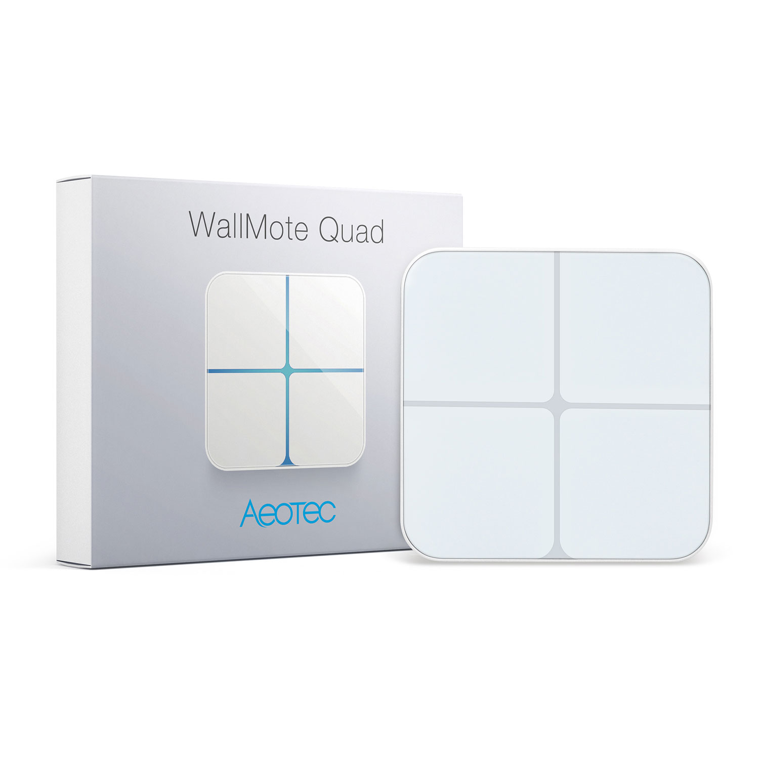 Aeotec WallMote Quad -  Funkwandschalter 4 Tasten Z-Wave Plus ZW130