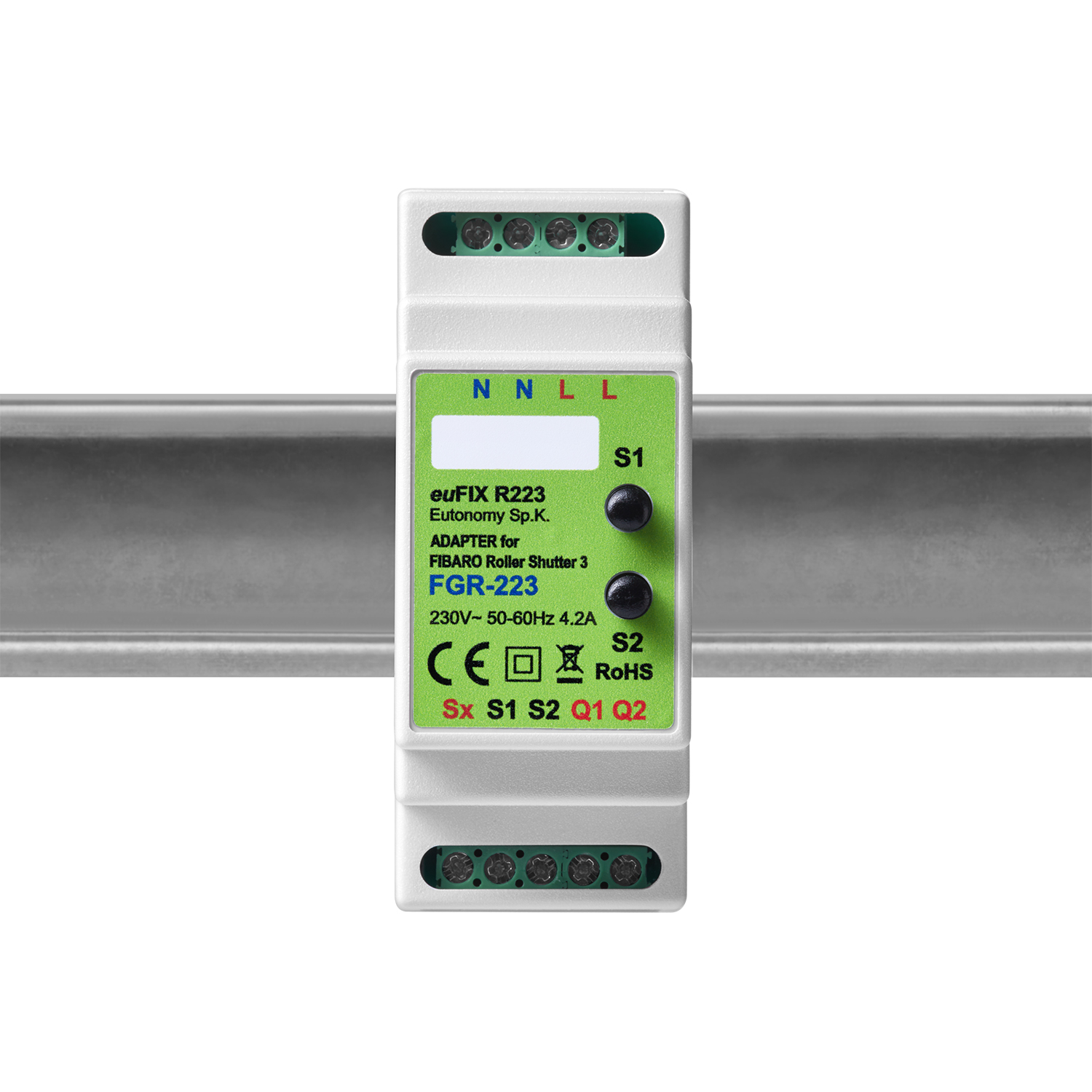 Eutonomy - euFIX R223 DIN adapter (with button)