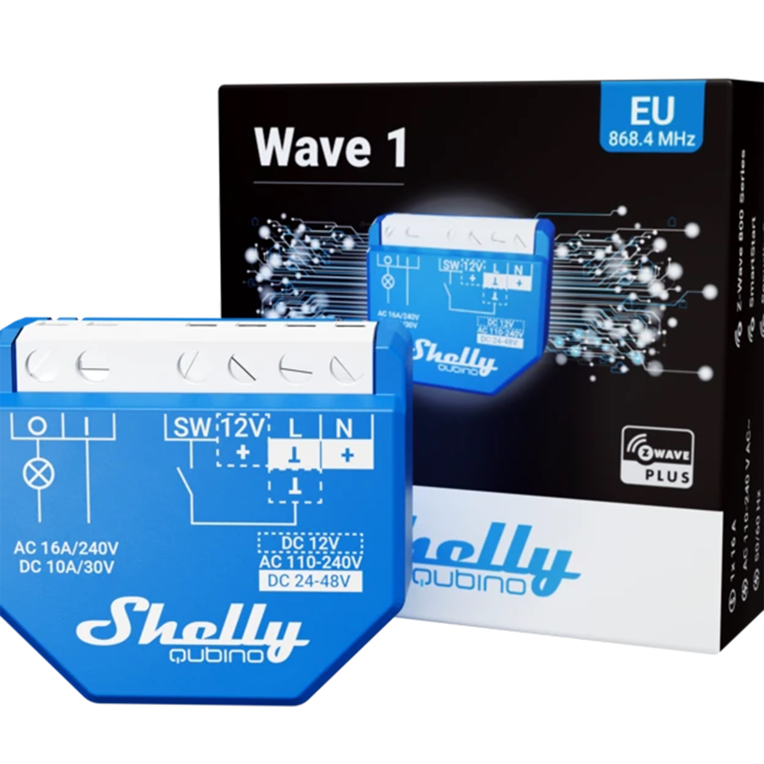 Shelly Qubino Wave 1 Relais 16A