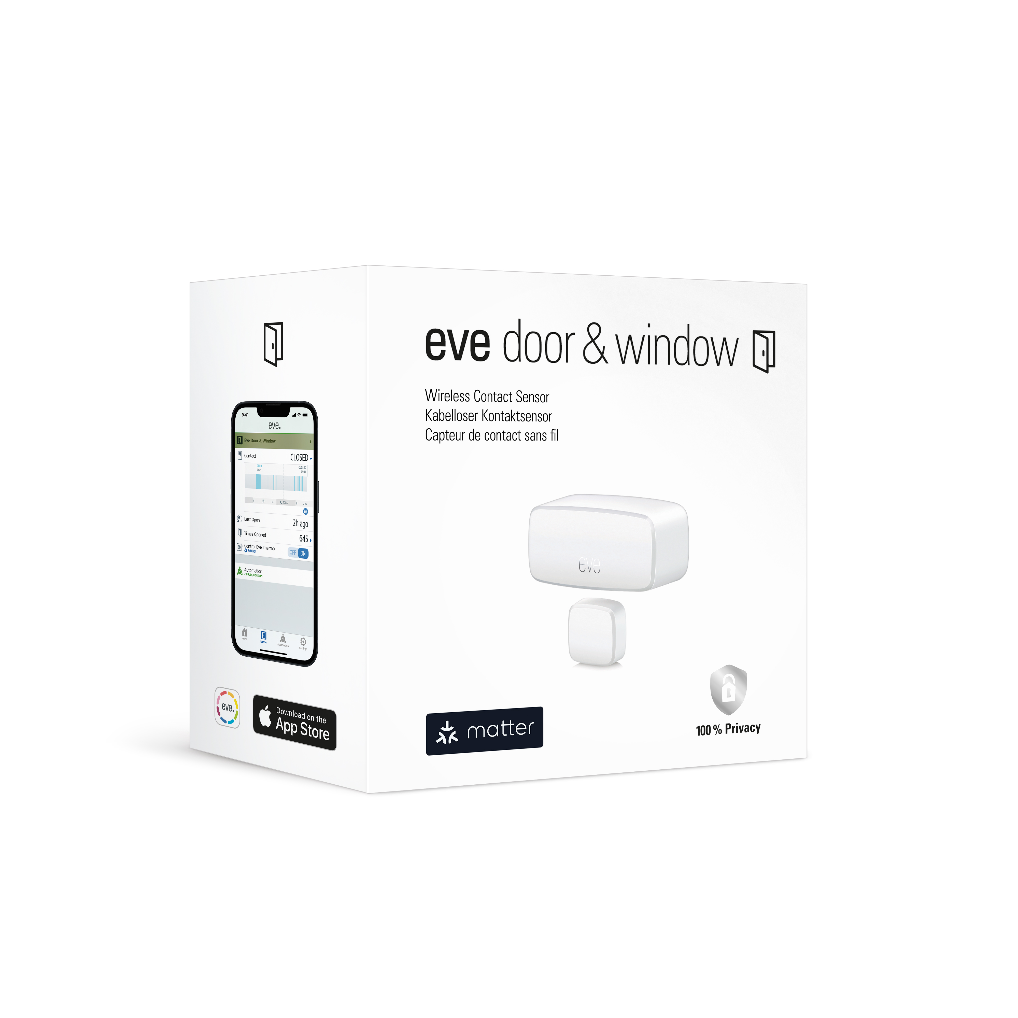 Eve Door & Window (Matter over Thread)