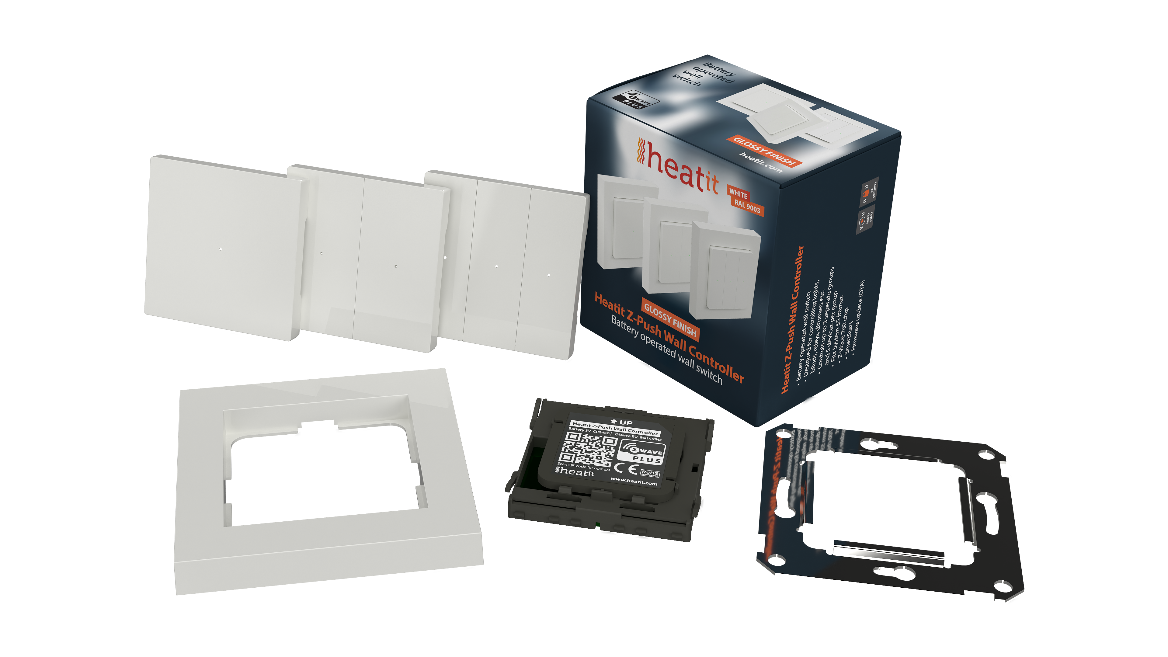 Heatit Z-Push Wall Controller Z-Wave 700er Serie