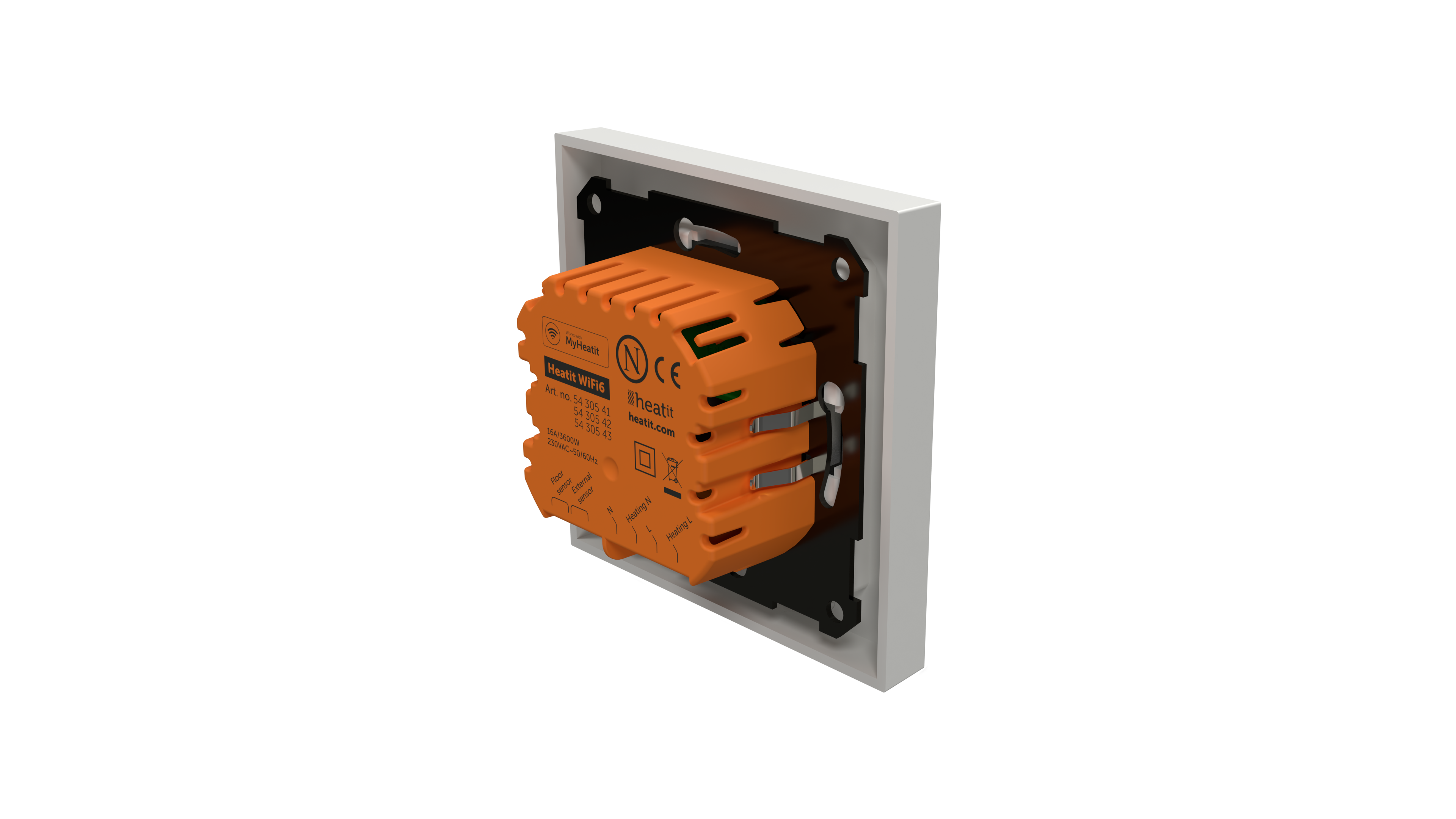 Heatit WiFi6 Thermostat (Weiß RAL 9003)