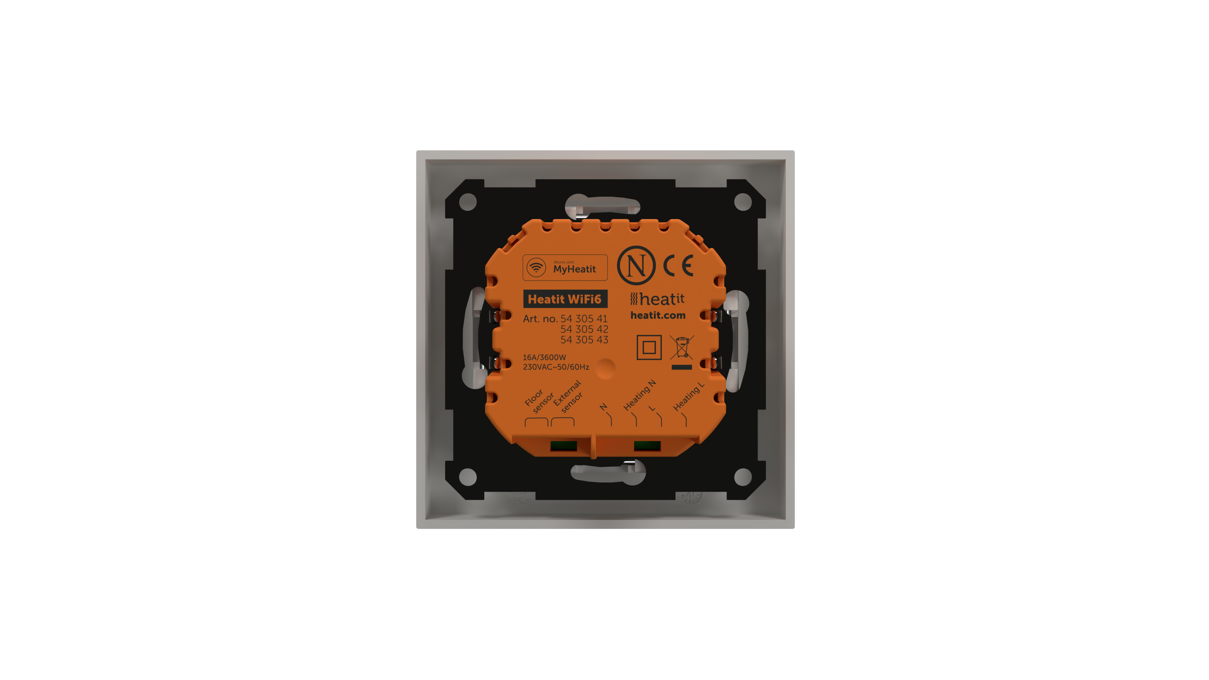 Heatit WiFi6 Thermostat (Weiß RAL 9003)
