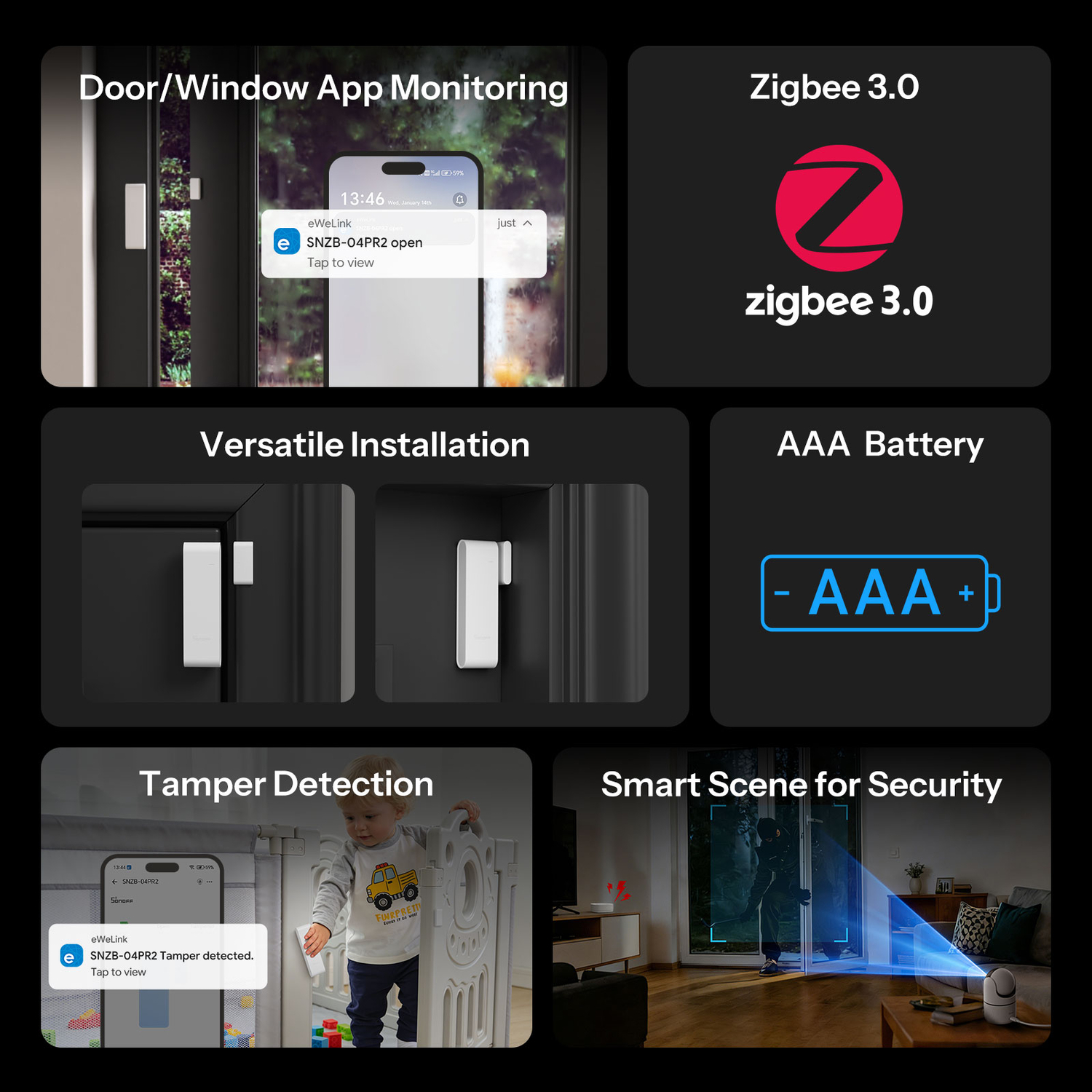 SONOFF Tür- und Fenstersensor Gen2 (Zigbee)