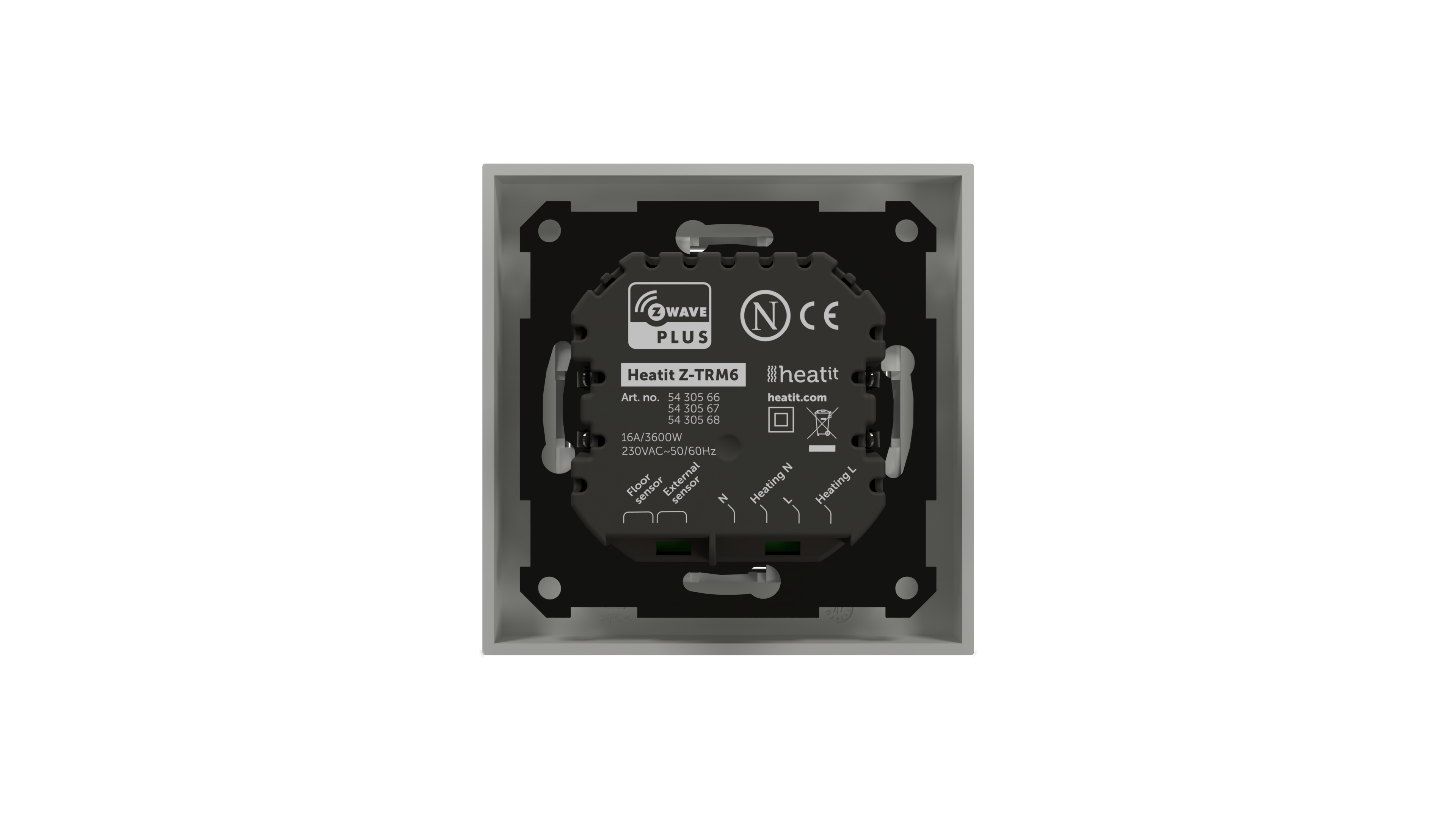 HeatIt Z-TRM6 Thermostat  Z-Wave 800 Serie (Weiß RAL 9003)