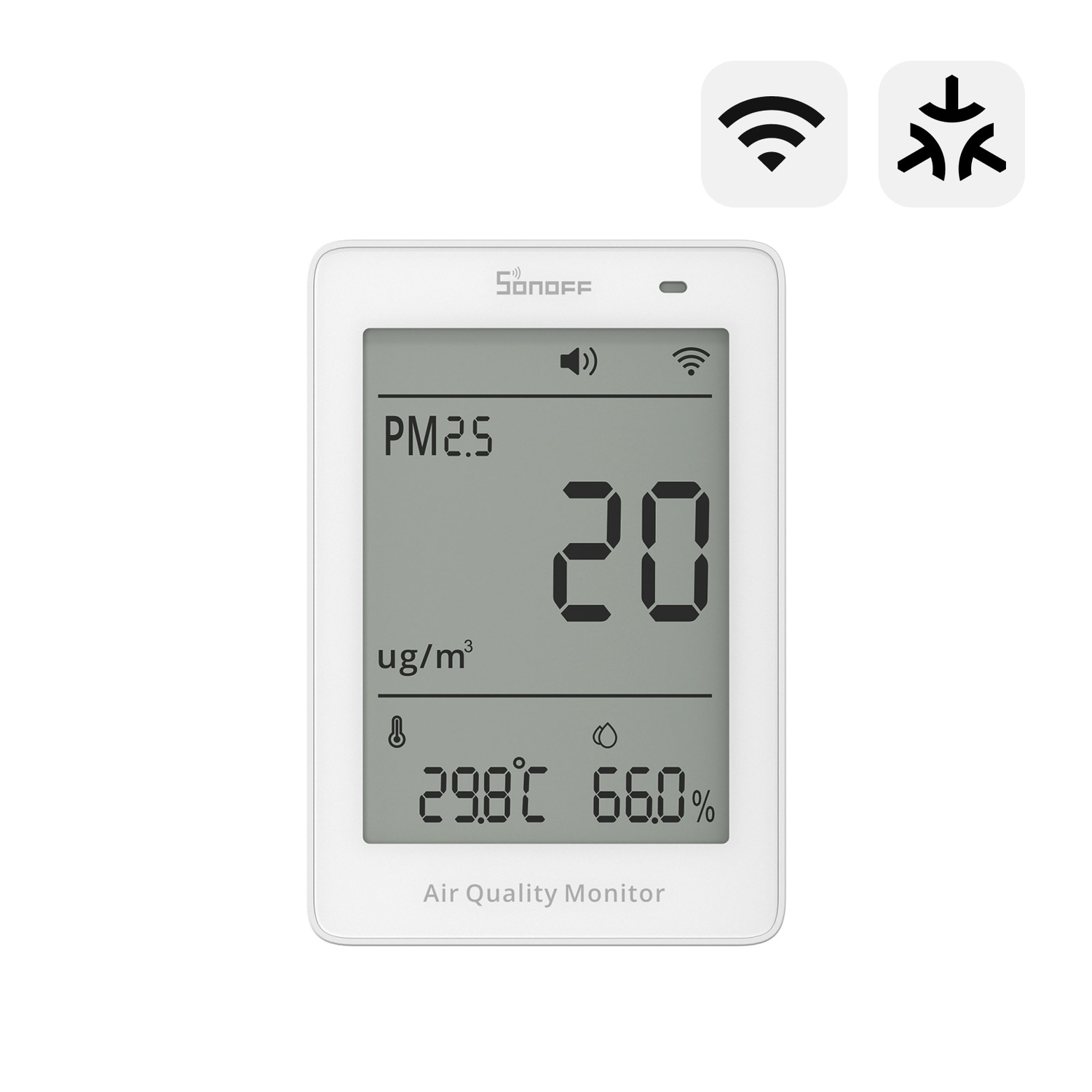 SONOFF AirGuard PM2.5 PM10 Luftqualitätsmonitor (Matter over WiFi)