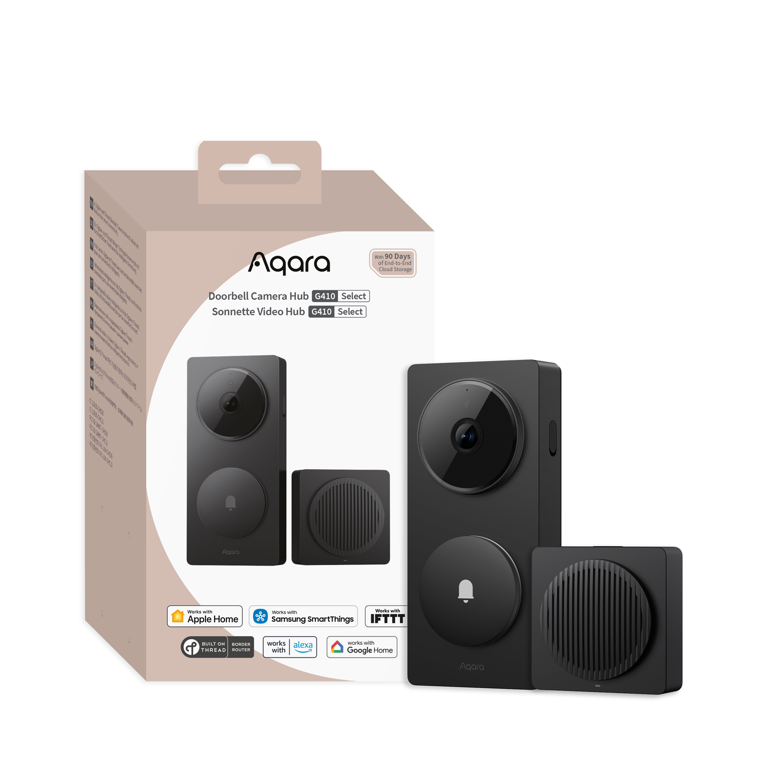 Aqara Doorbell Camera Hub G410 Schwarz (Zigbee, Wi-Fi, Matter over Thread)