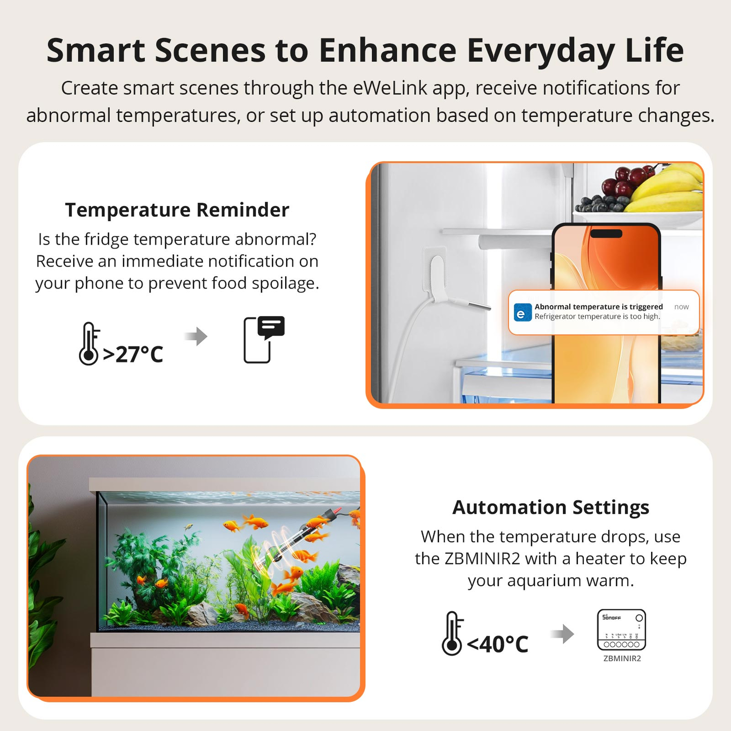 SONOFF LCD Smart Thermometer mit Sonde IP65 (Zigbee)