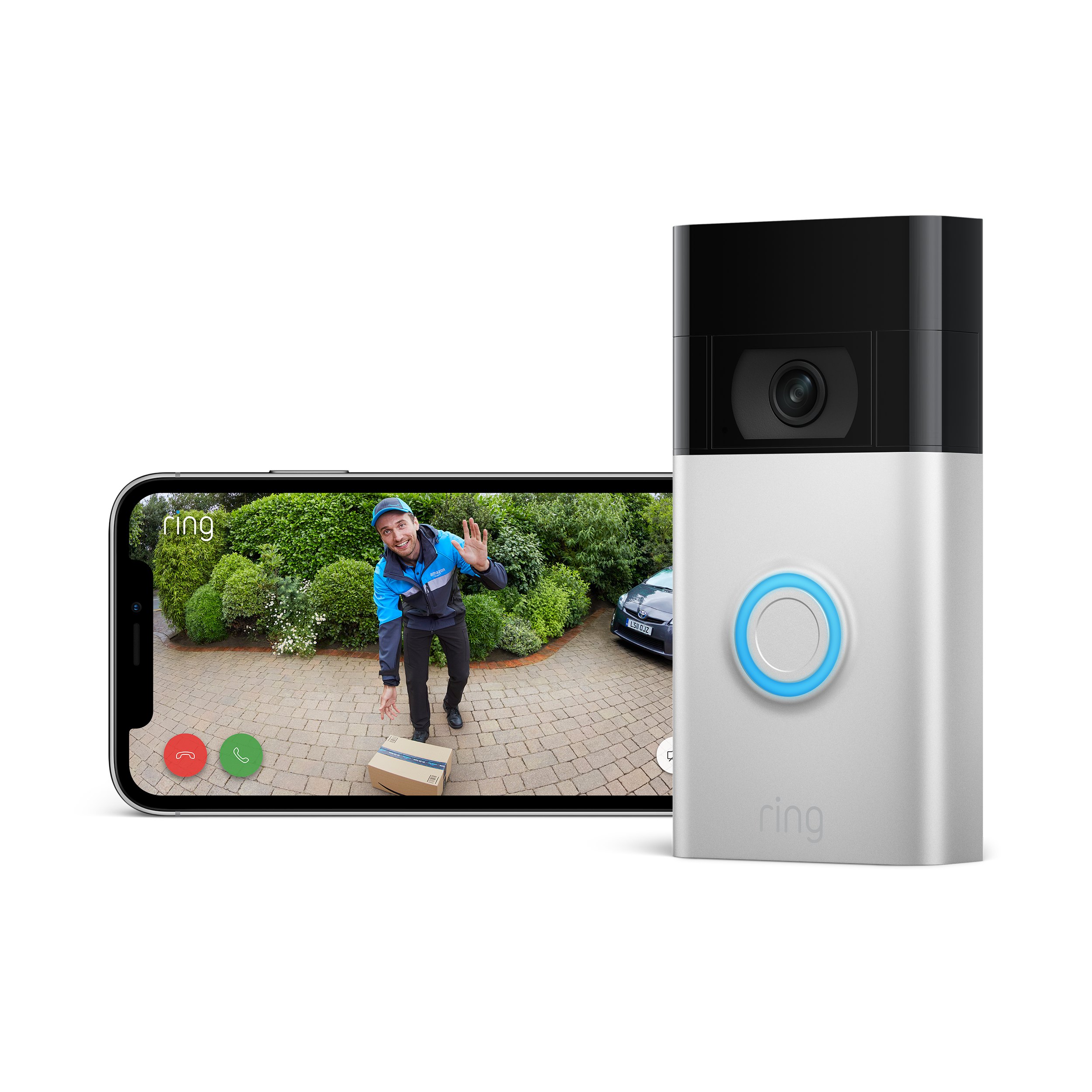 Ring Battery Video Doorbell 3rd Gen (Satin Nickel)