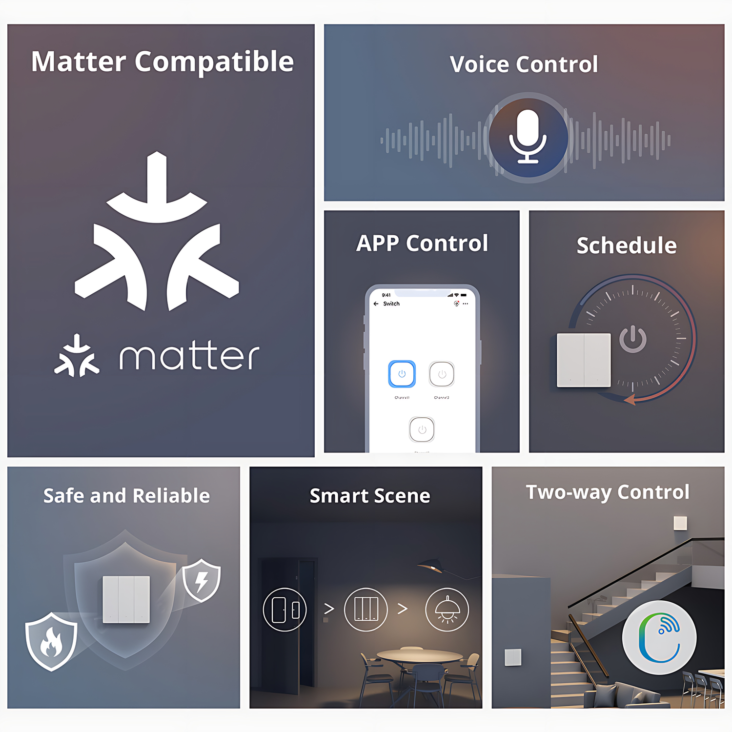 SONOFF SwitchMan Inteligenter Wandschalter M5 1-Fach grau 80mm (Matter over WiFi)