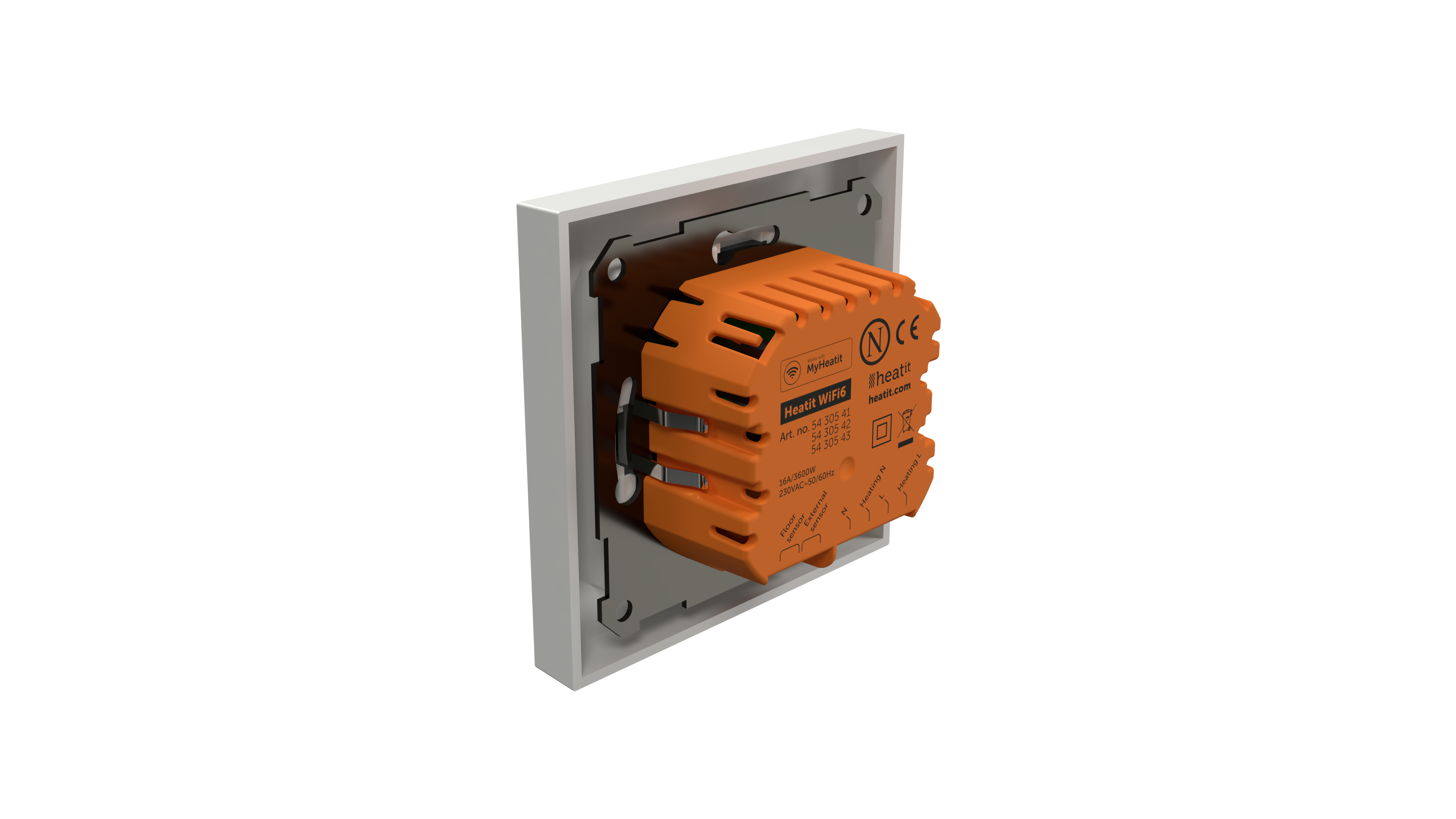 Heatit WiFi6 Thermostat (Weiß RAL 9003)
