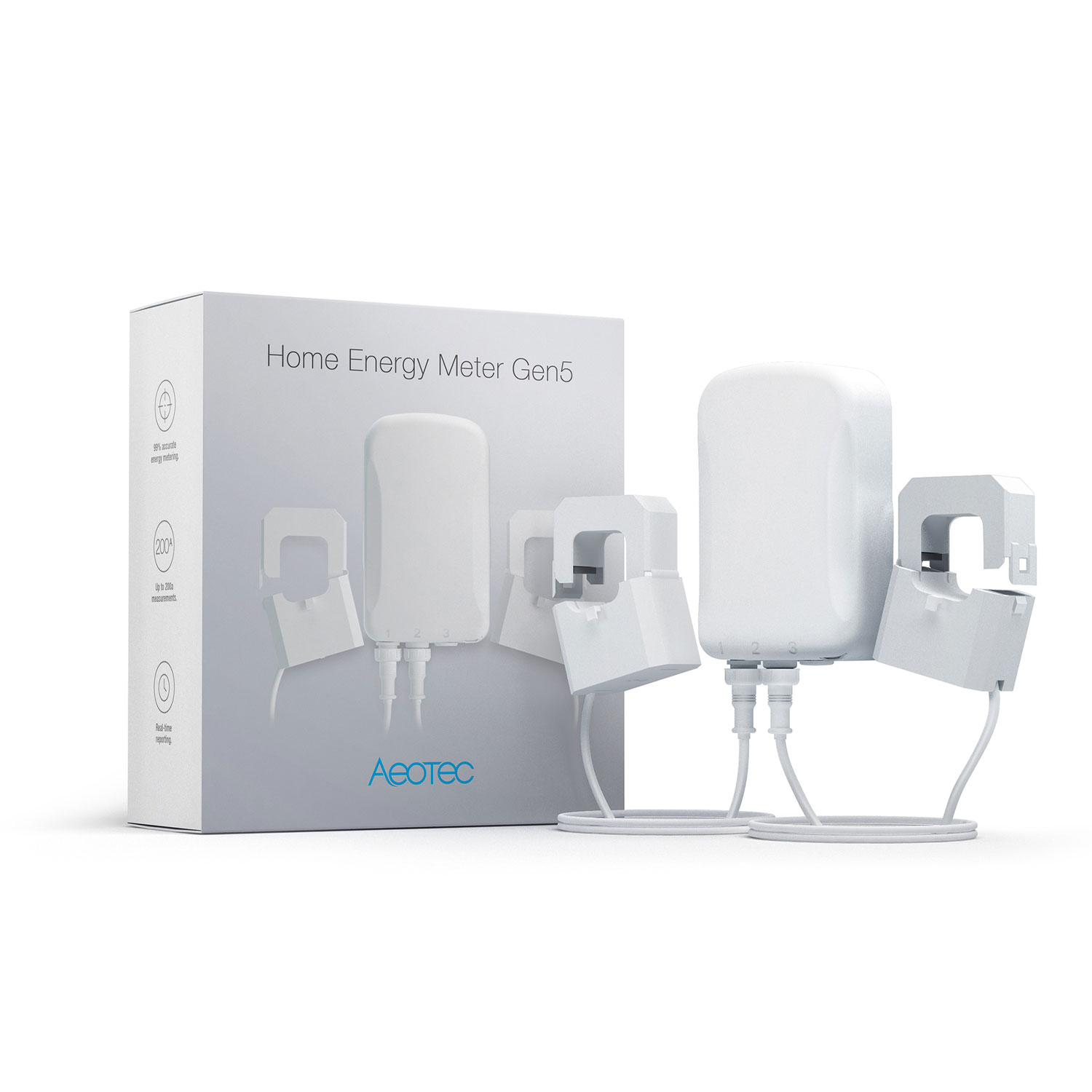 Aeotec Home Energy Meter - Zangenamperemeter mit einer Zange GEN5 (60A) Z-Wave Plus ZW095C1A60