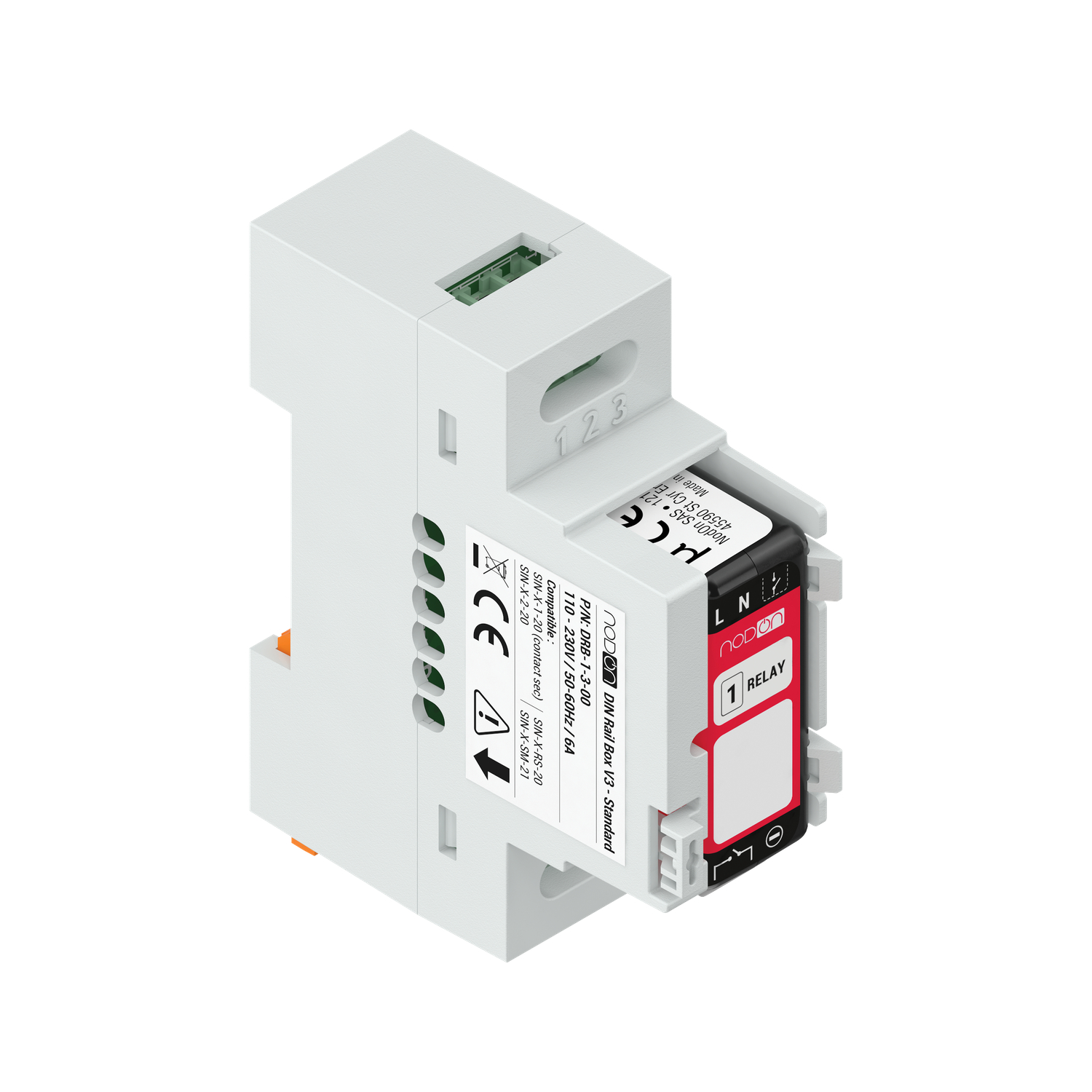 NodOn DIN Rail Box (Standard) für Zigbee- oder EnOcean-Relaisschalter (5 Stück)