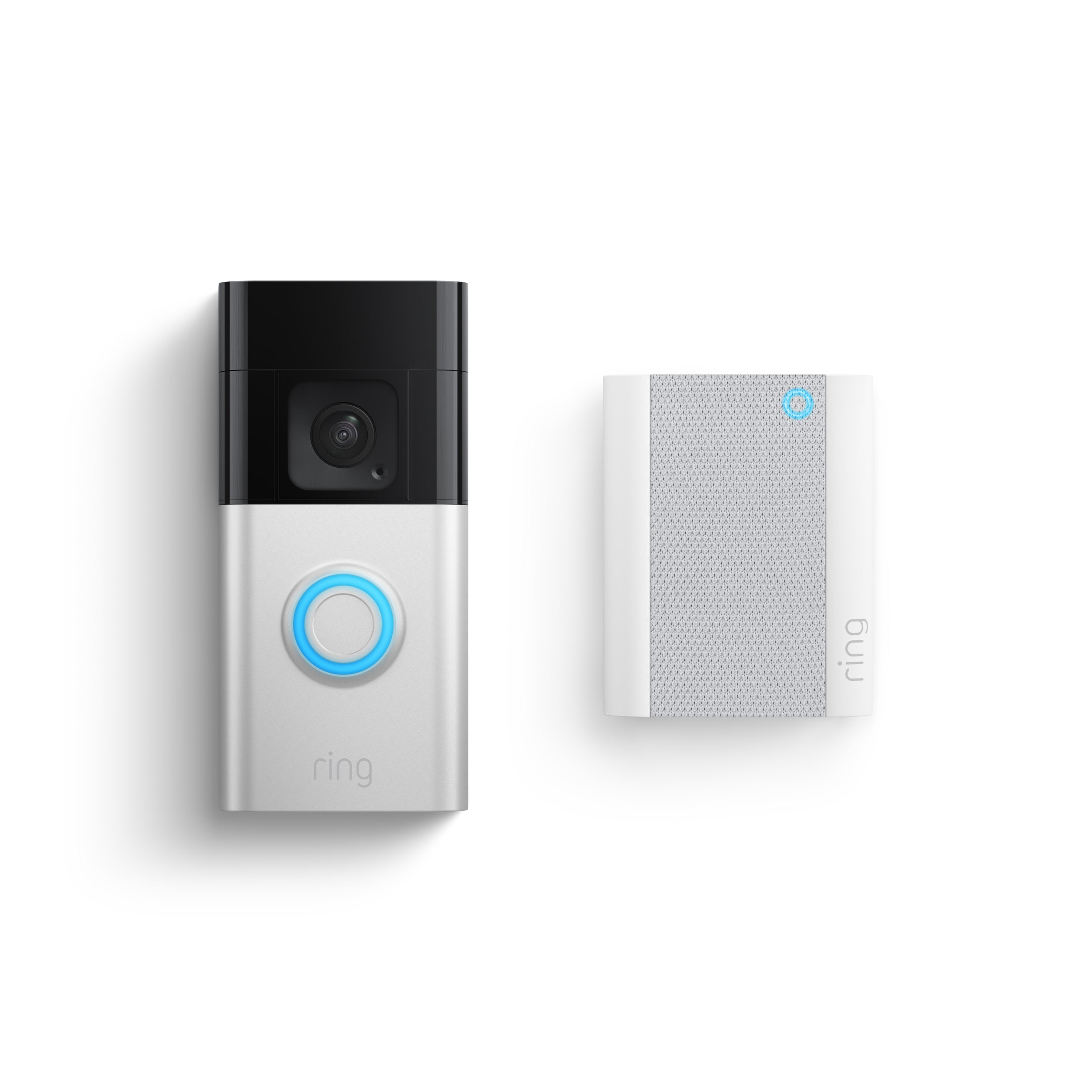 Ring Battery Video Doorbell 3rd Gen (Satin Nickel) & Ring Chime 2nd Gen